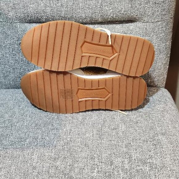 Michael Kors Jasmine Trainer sneakers White and Gold Nwt - Picture 6 of 7